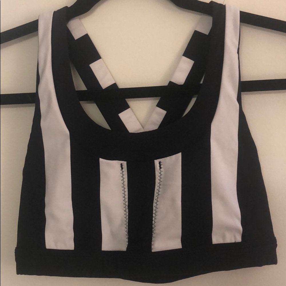Lululemon striped sports bra